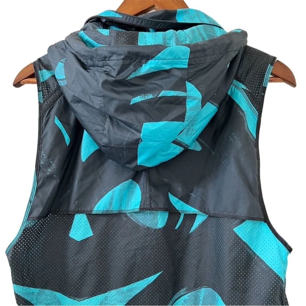 Lululemon Pack-It Vest Back Spin Stroke Peacock Blue Black  Size 10 W4H46S
